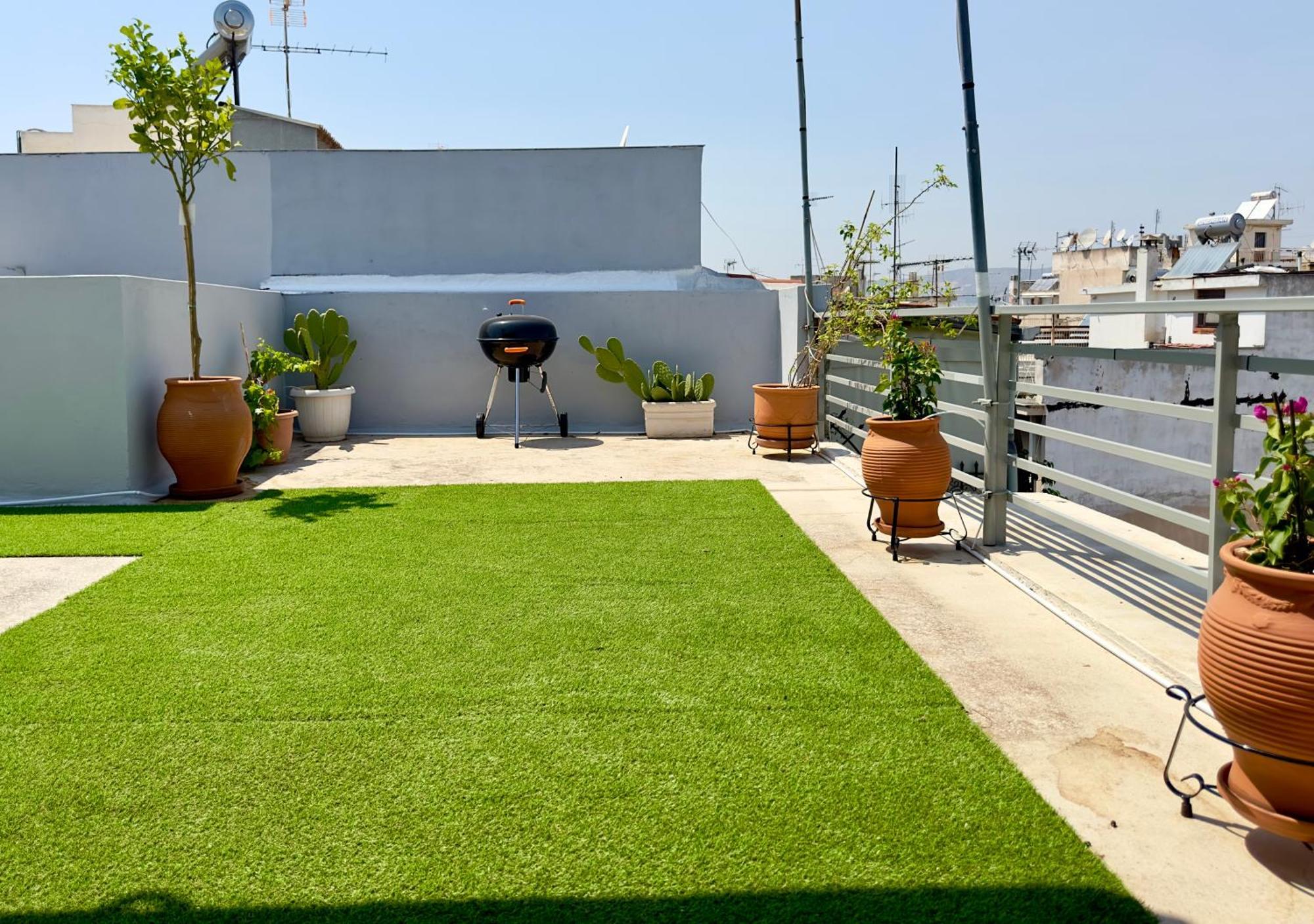 Apartment Yuna Penthouse, 100sqm Private Rooftop Terrasse, Acropolis By Foot Athens